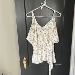 Floral Wrap Top